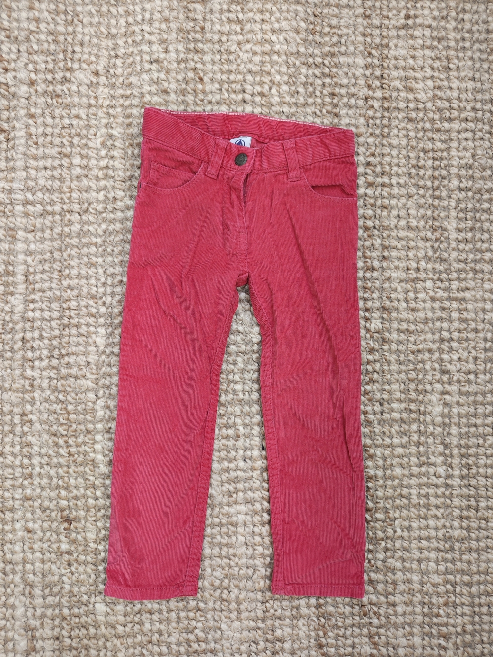 Vintage Y2K Petit Bateau Pink Corduroy Kids' Pants